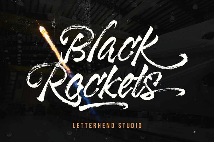 Black Rockets Font website image