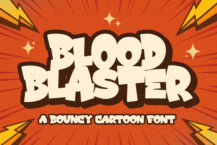 Blood Blaster Font website image