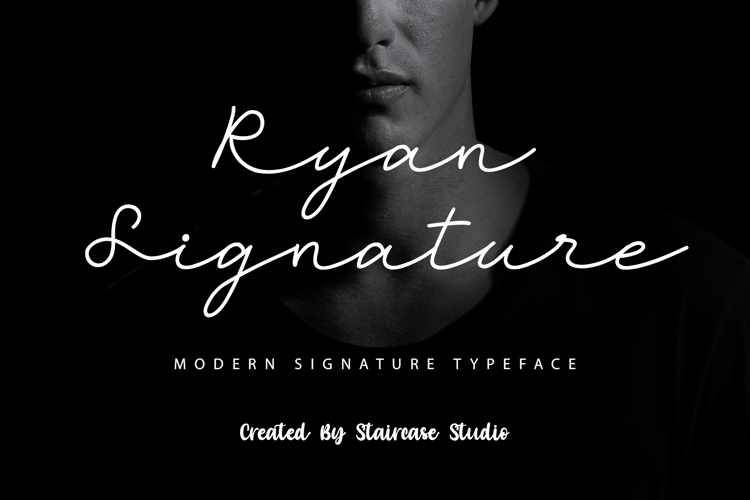 Ryan Signature Font website image