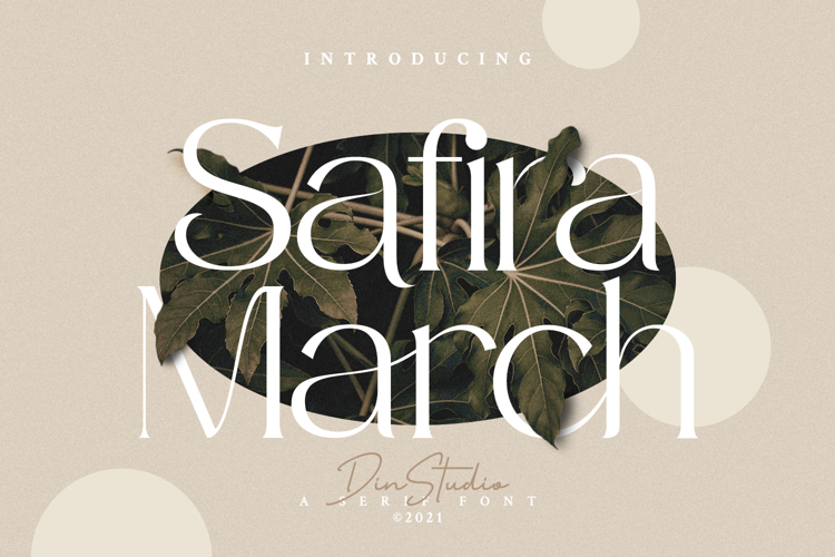 Safira March Font website image