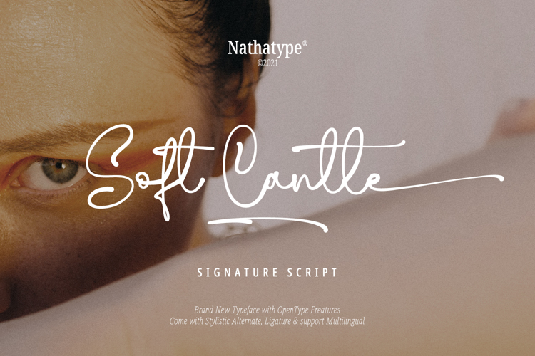 Soft Cantle Font website image