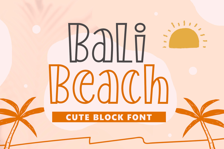 Bali Beach Font website image