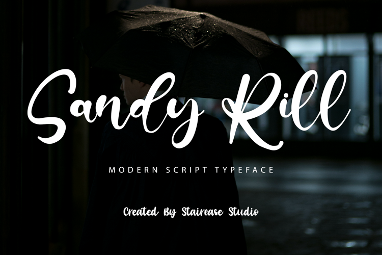 Sandy Rill Font website image