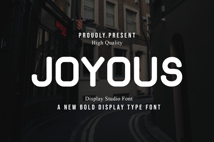 Joyous Font website image
