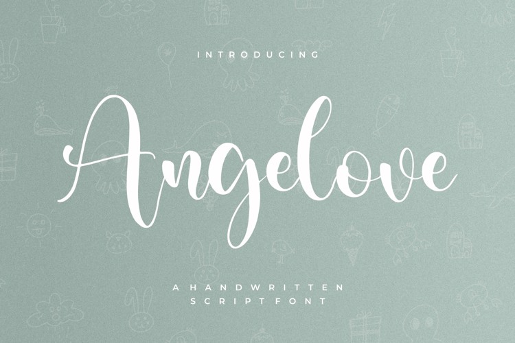 Angelove Font website image