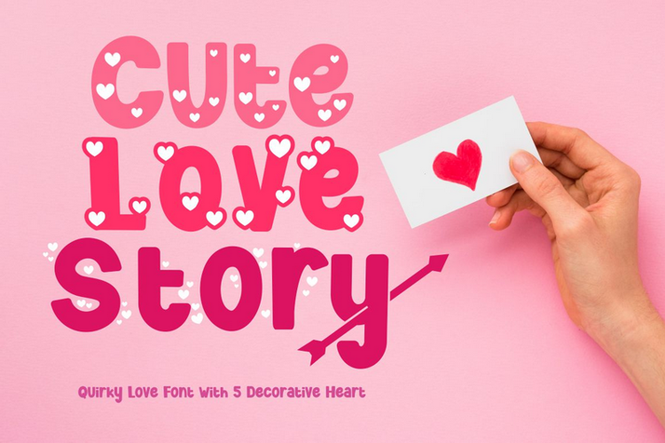 Cute Love Story Font website image