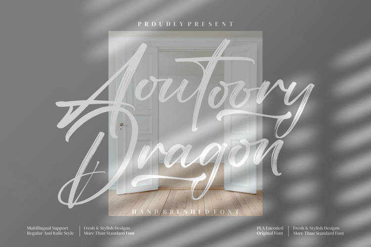 Aoutoory Dragon Font website image