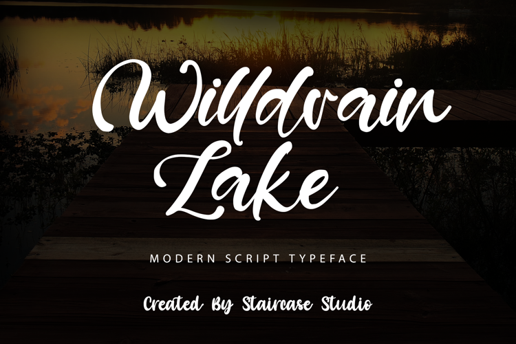 Willdrain Lake Font website image