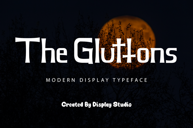 The Gluttons Font website image