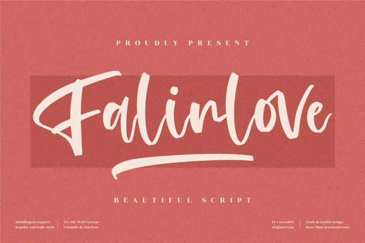 Falinlove Font website image