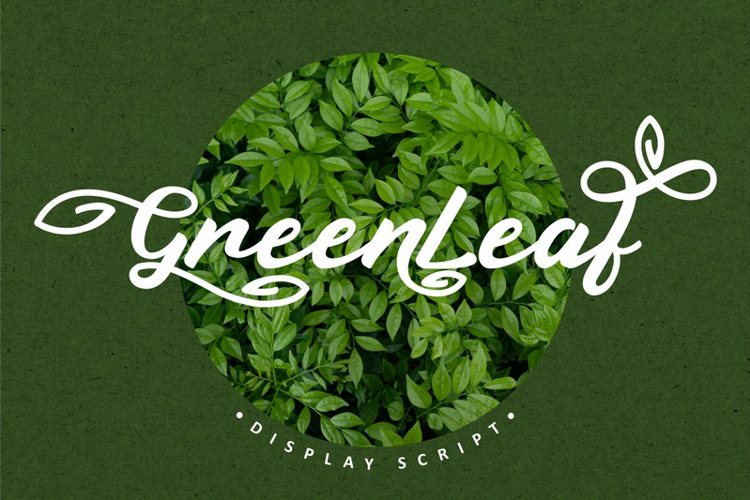Greenleaf Font website image
