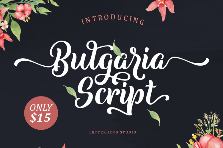 Bulgaria Script Font website image