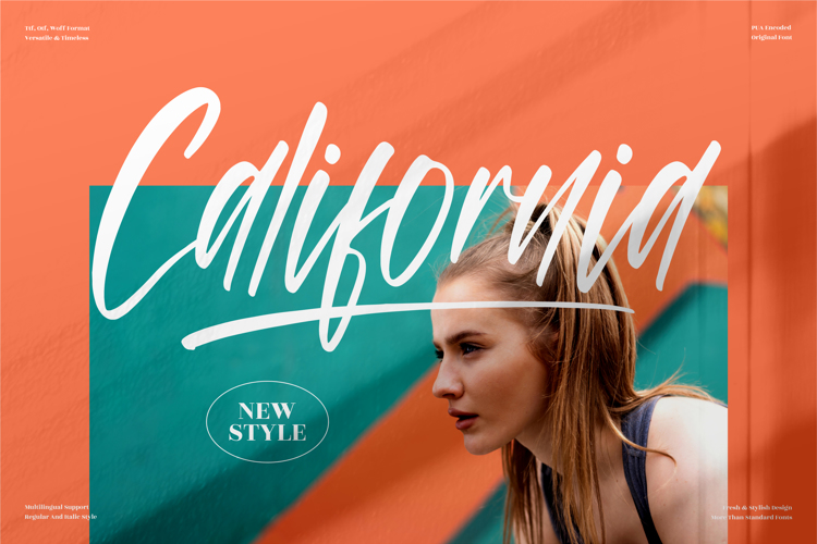 California Font website image