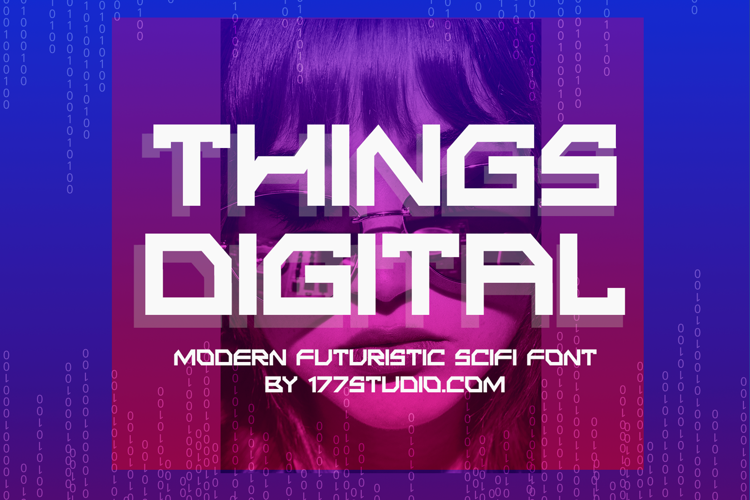 THINGS DIGITAL Font website image