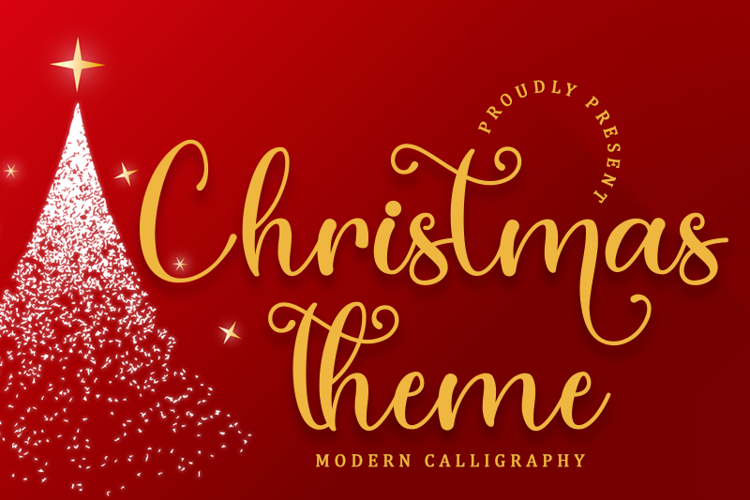 Christmas Theme Font website image