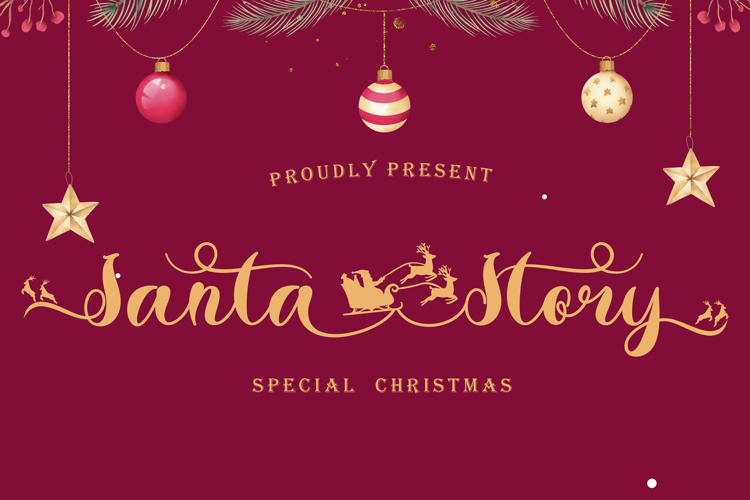 Santa Story Font website image
