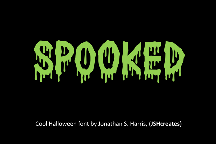 Spooked Font website image