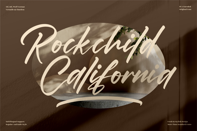 Rockchild California Font website image