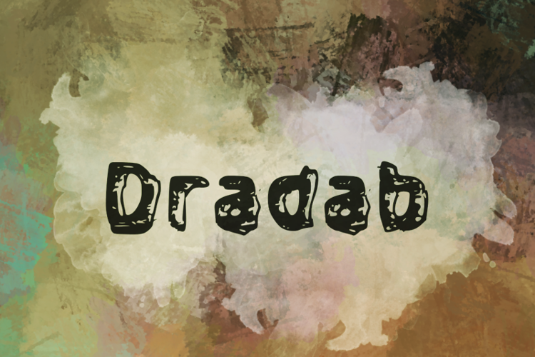 d Dradab Font website image