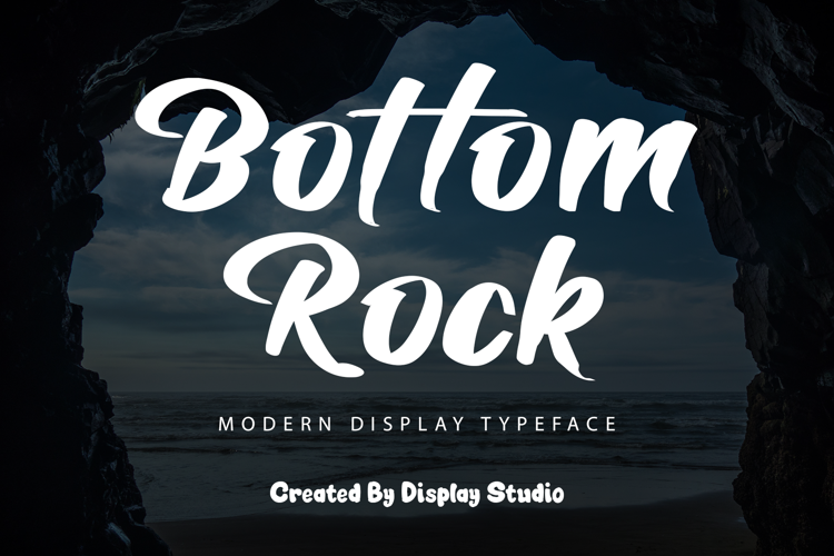 Bottom Rock Font website image