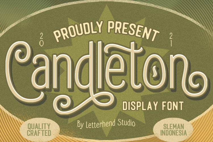 Candleton Font website image