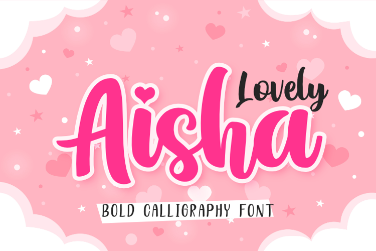 Lovely Aisha Font website image