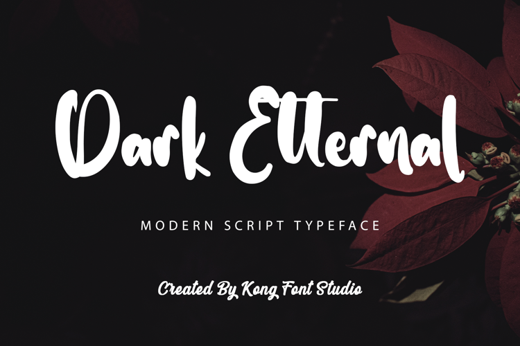 Dark Etternal Font website image