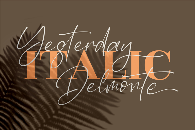 Yesterday Delmote Font website image