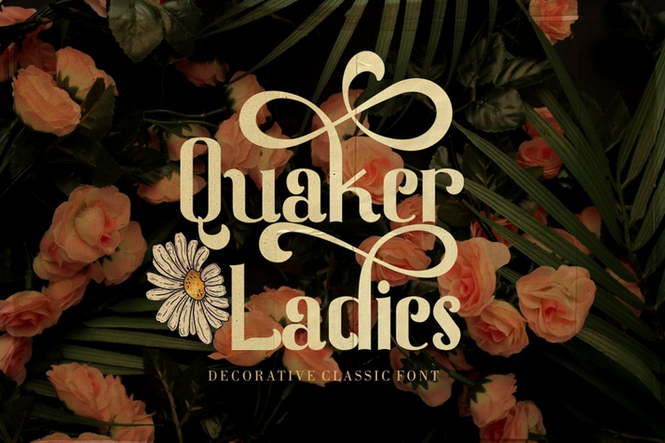 Quaker Ladies Font website image