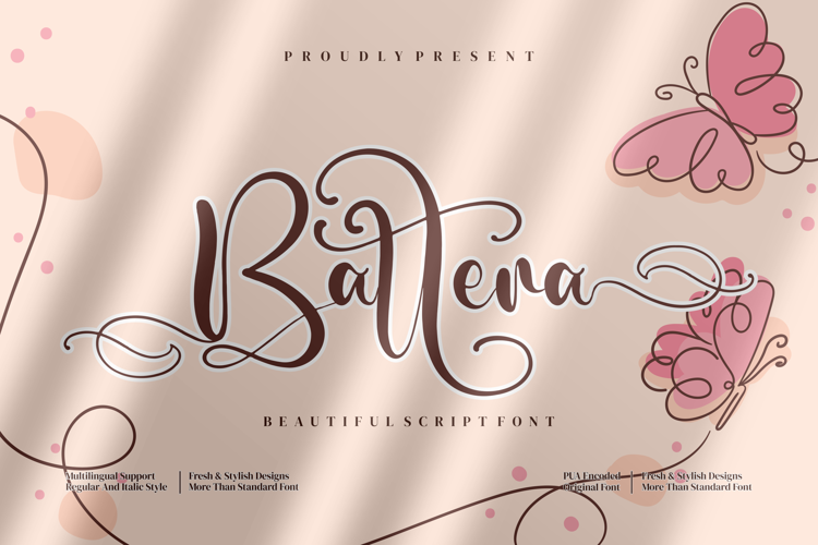 Battera Font website image