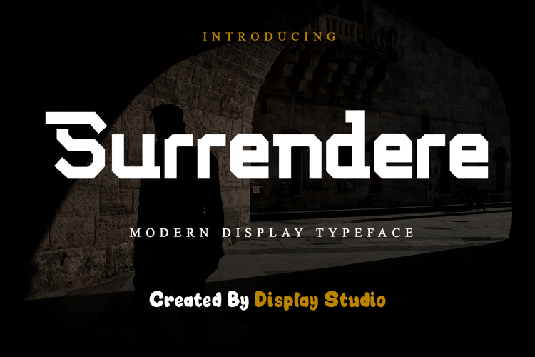 Surrendere Font website image