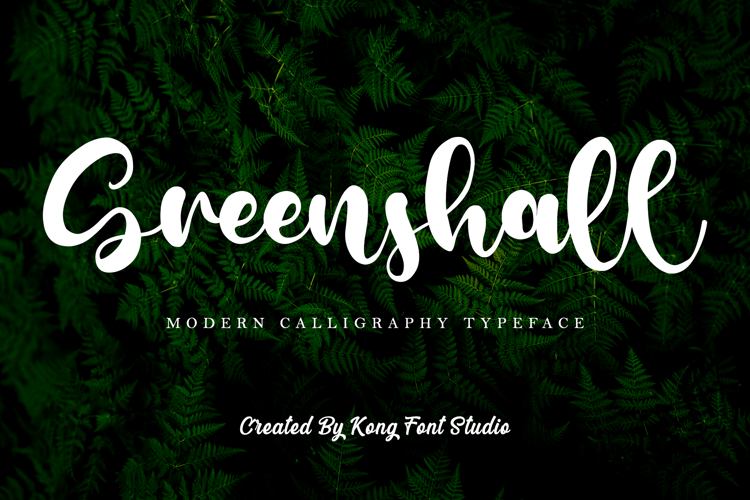 Greenshall Font website image