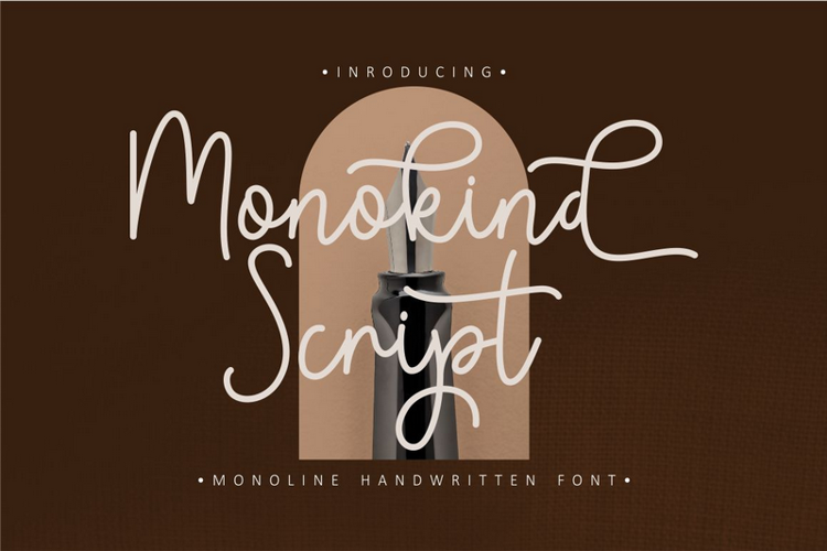 Monokind Script Font website image