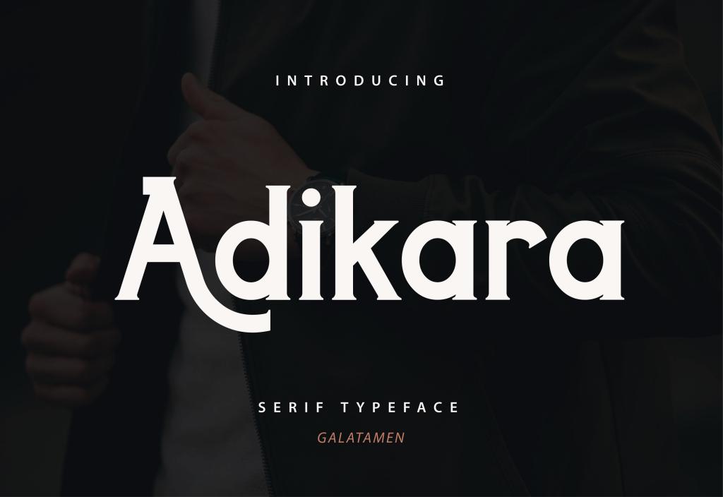 AdikaraDemo Font website image