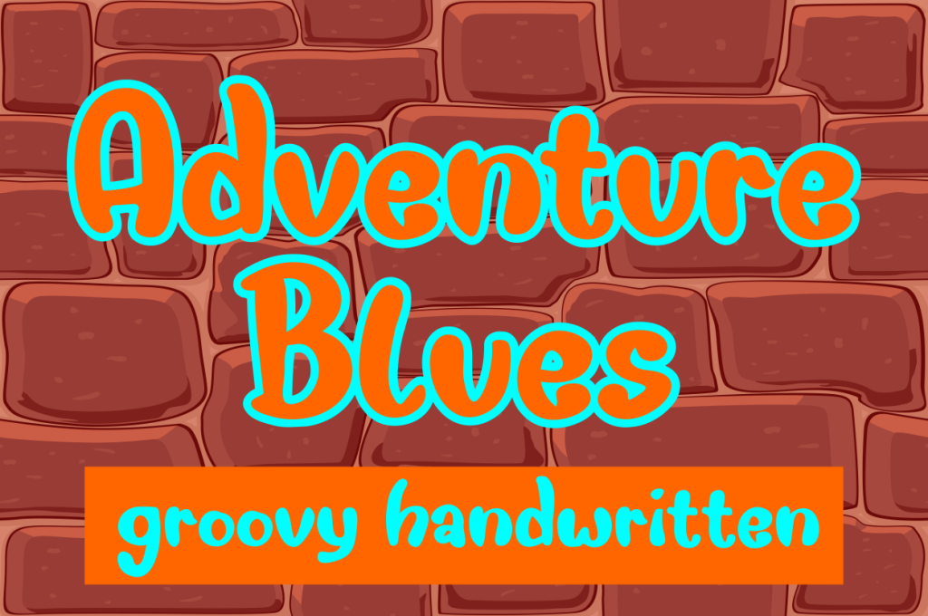 Adventure Blues Font website image