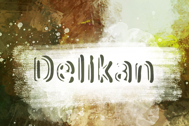 d Delikan Font website image