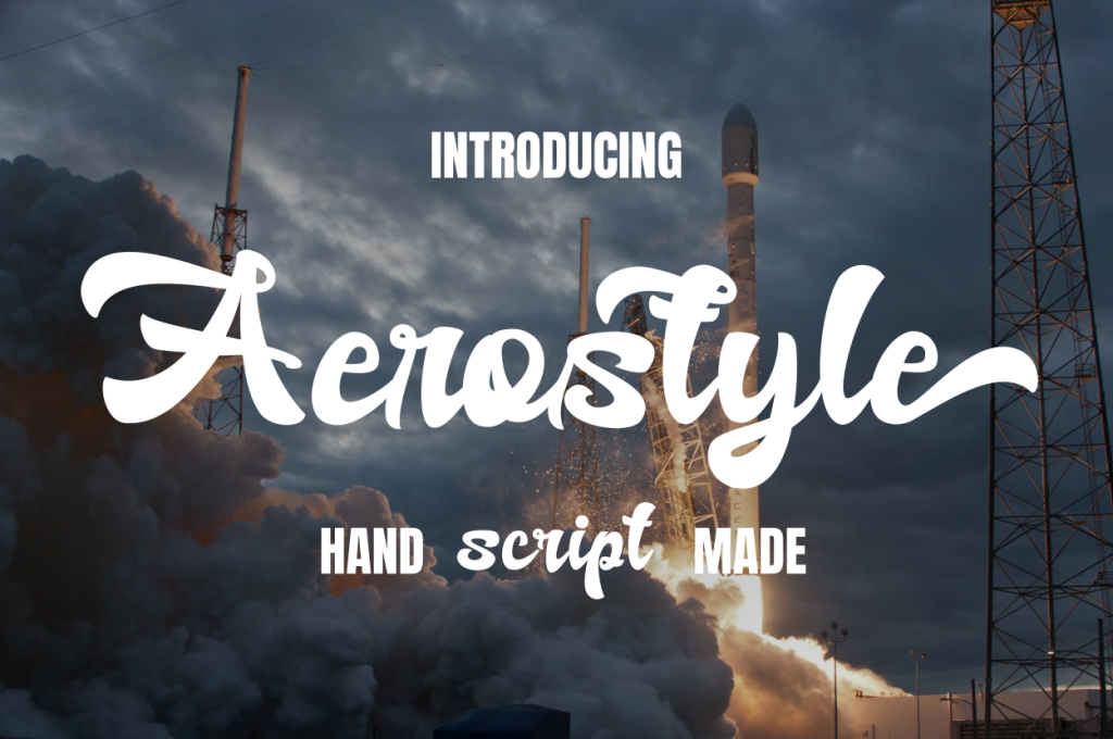 aerostyle Font website image