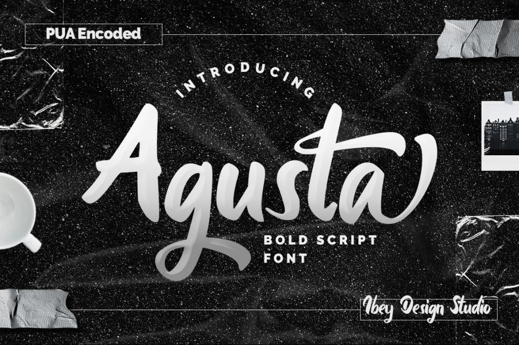 Agusta Font website image