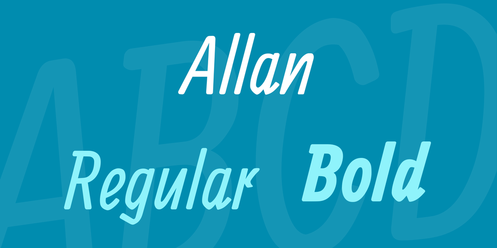 Allan Font Family website image