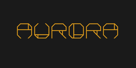 aurora Font website image