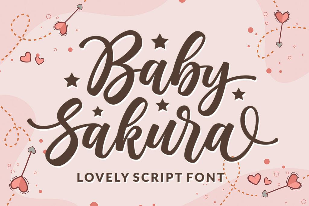 Baby Sakura Font website image