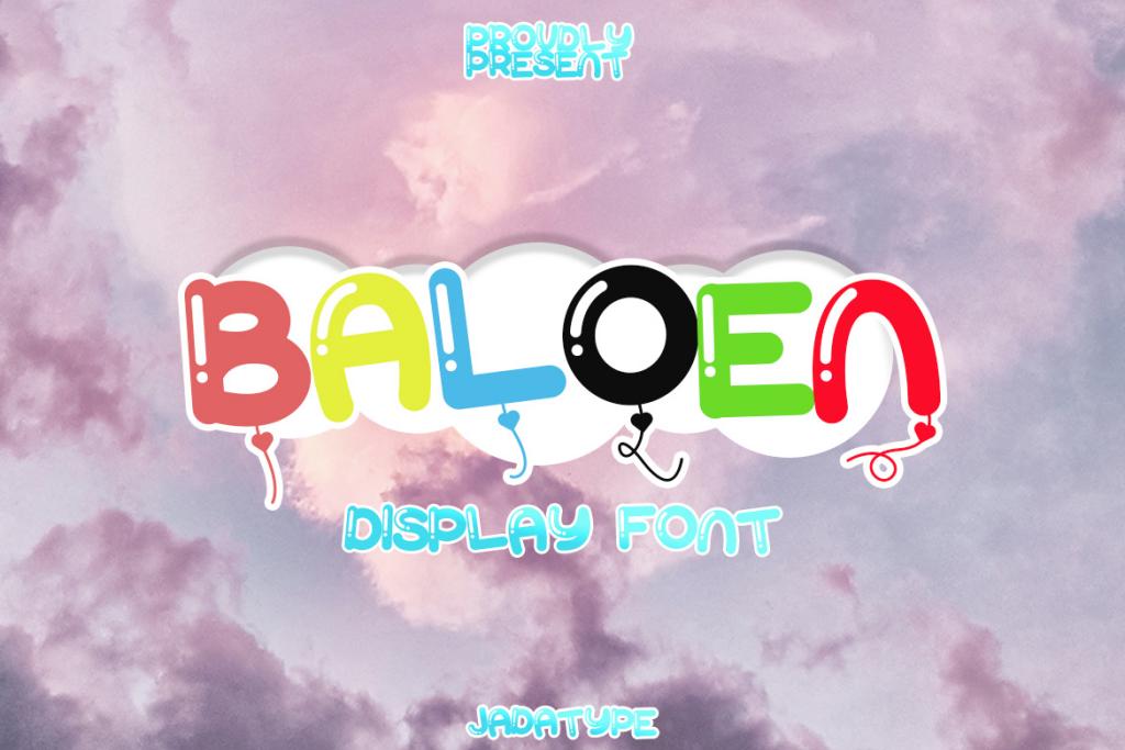 Baloen Font website image
