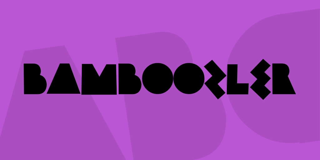 Bamboozler Font website image