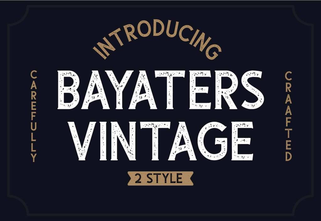 Bayaters Font Family website image