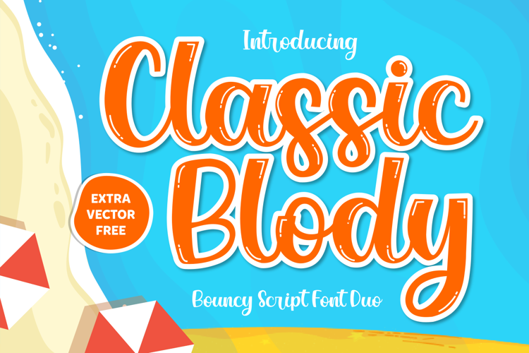 Classic Blody Solid Font website image