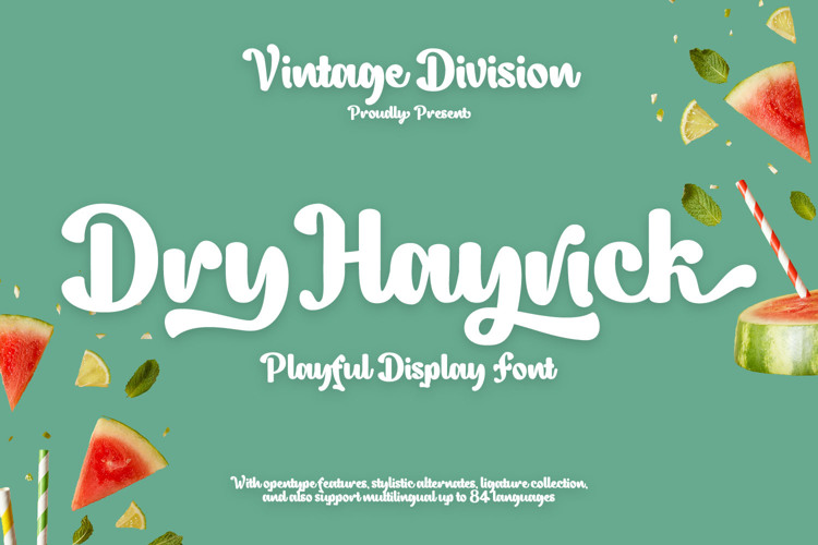 Dry Hayrick Font website image