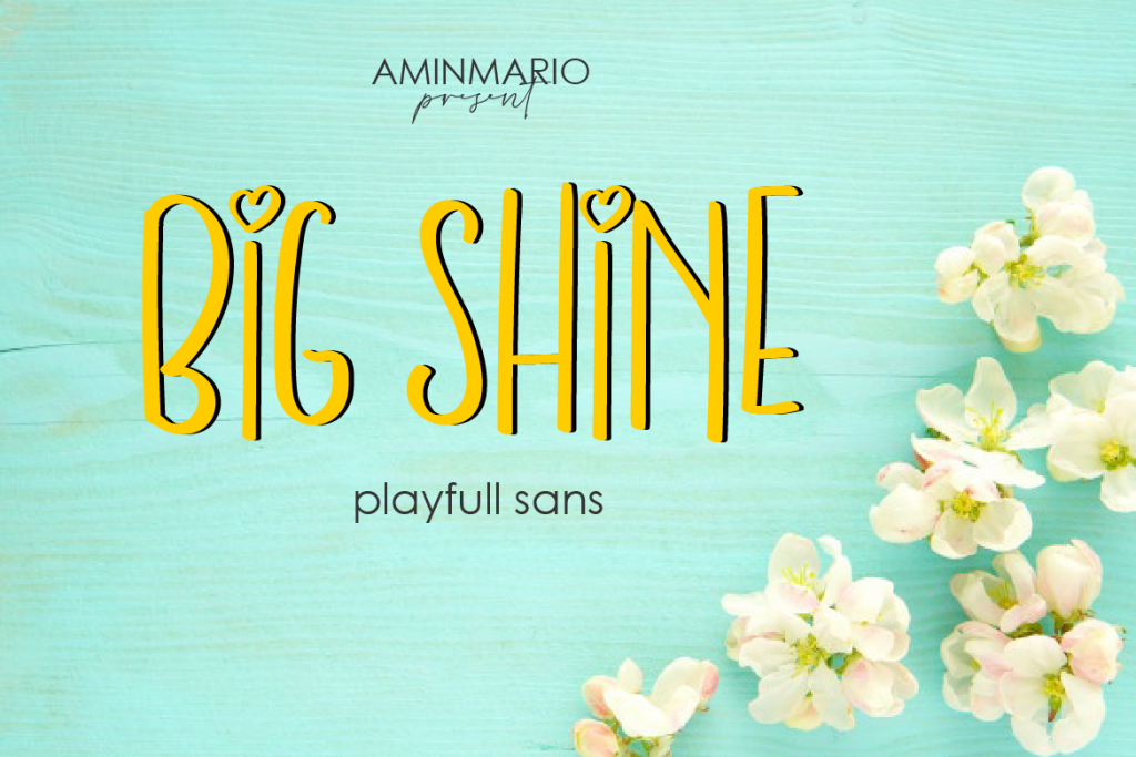 BIG SHINE Font website image