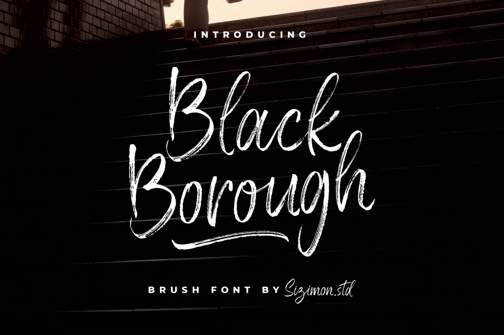 Black Borough Demo Font website image