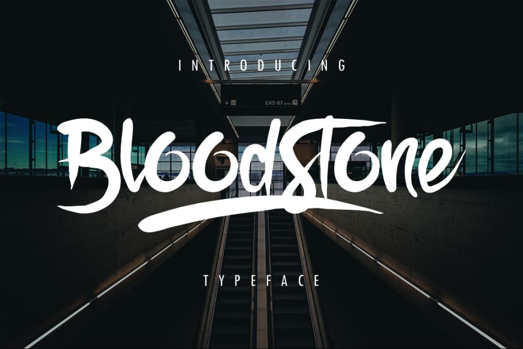 Bloodstone Font website image