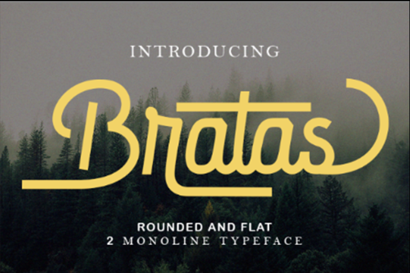 Bratas Font Family website image